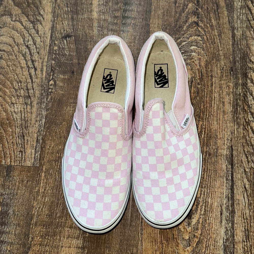 Pink Checkered Vans